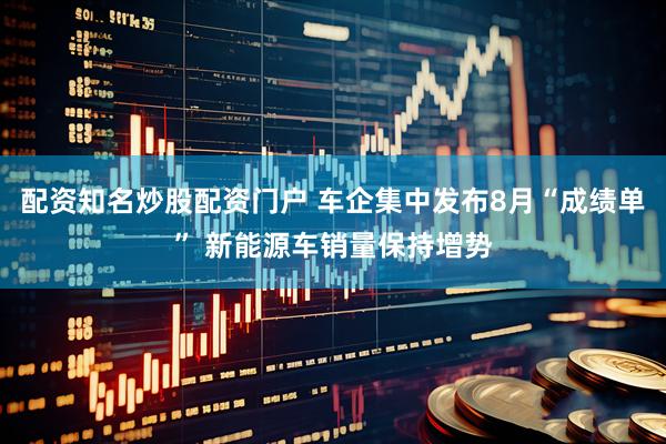 配资知名炒股配资门户 车企集中发布8月“成绩单” 新能源车销量保持增势